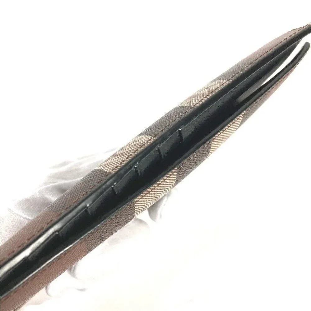 Auth BURBERRY 8052803 Long wallet giant check Bifold Long Wallet PVC Brown - Picture 7 of 12
